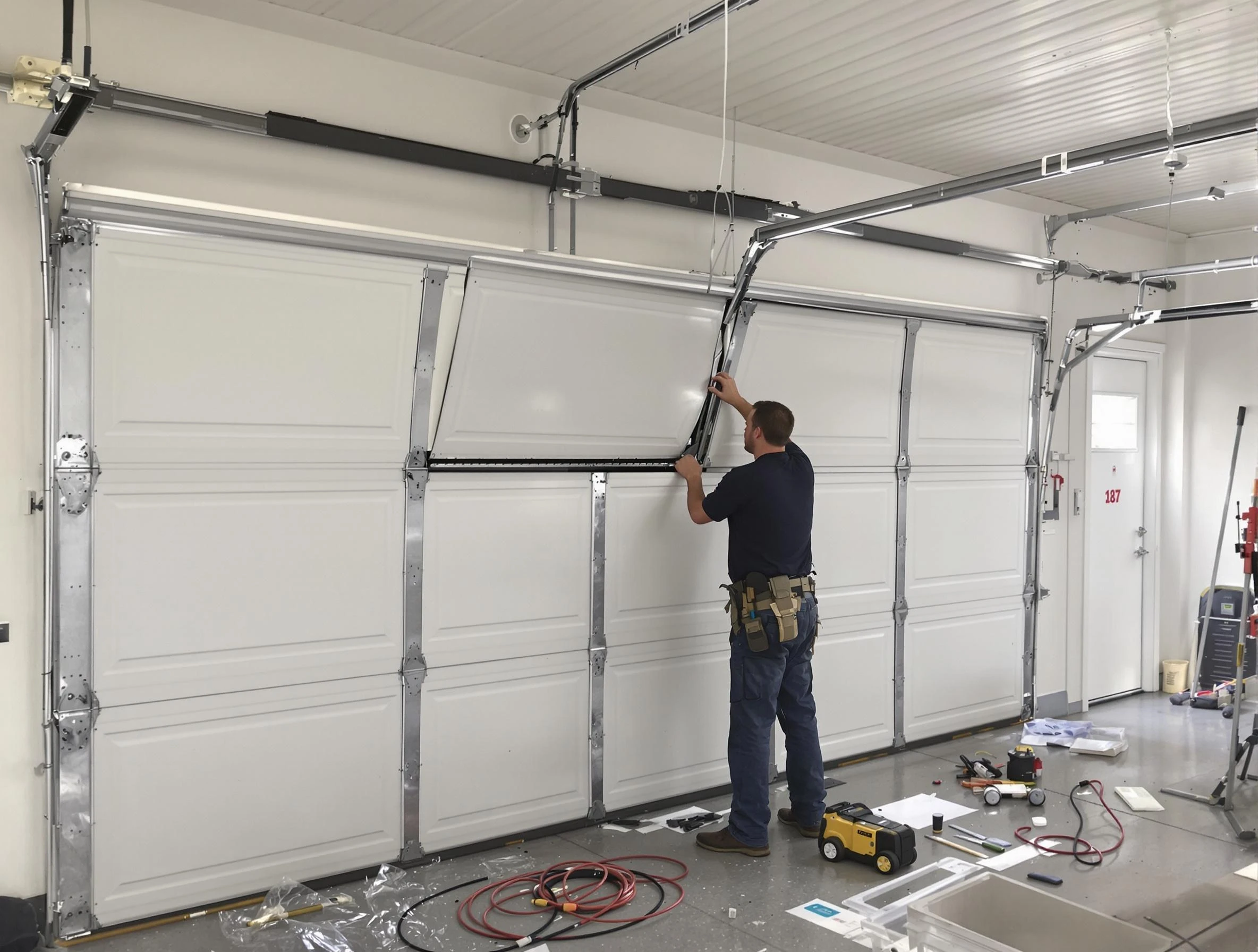 Garage Door Section Replacement in Chattahoochee Hills