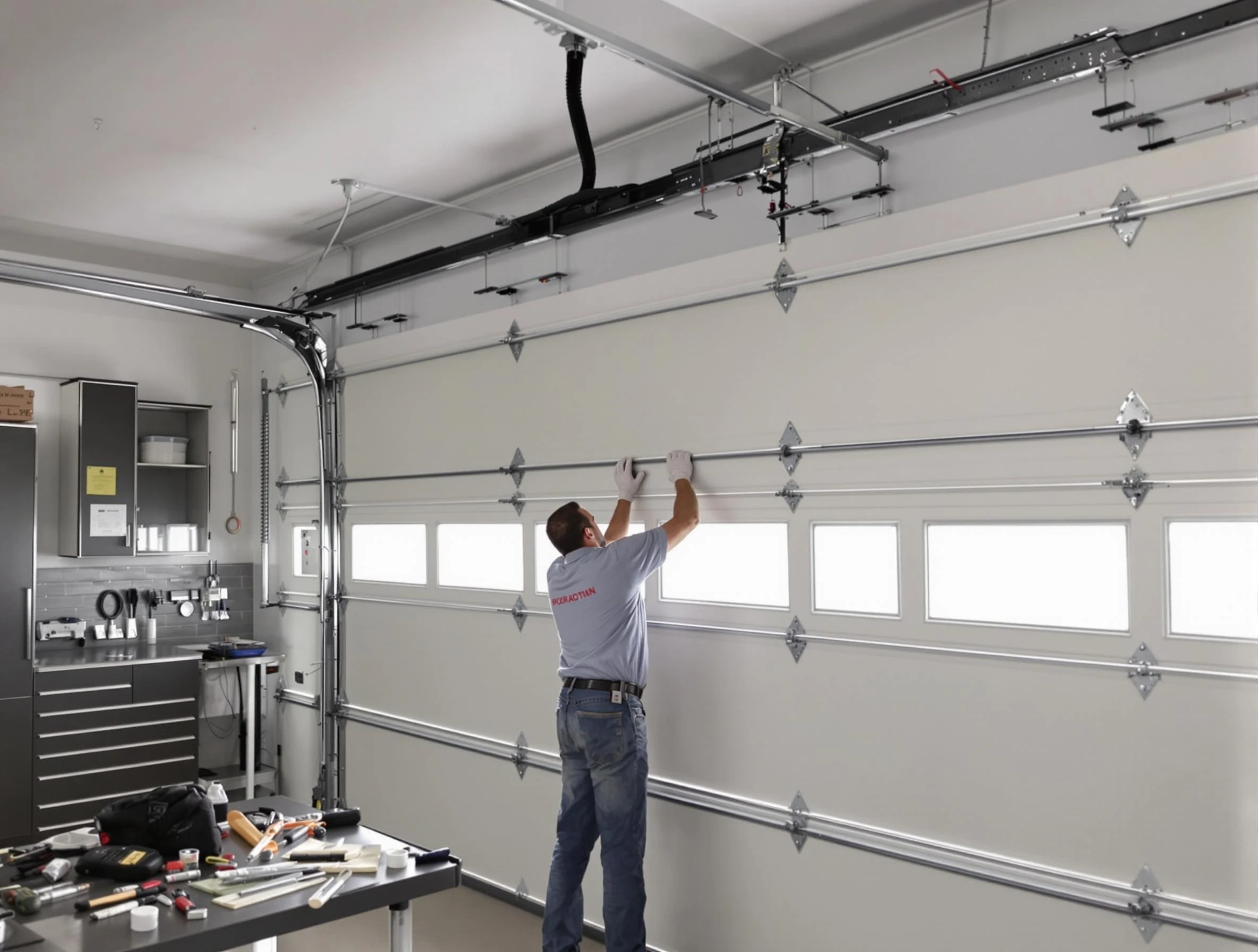 Garage Door Track Repair in Chattahoochee Hills