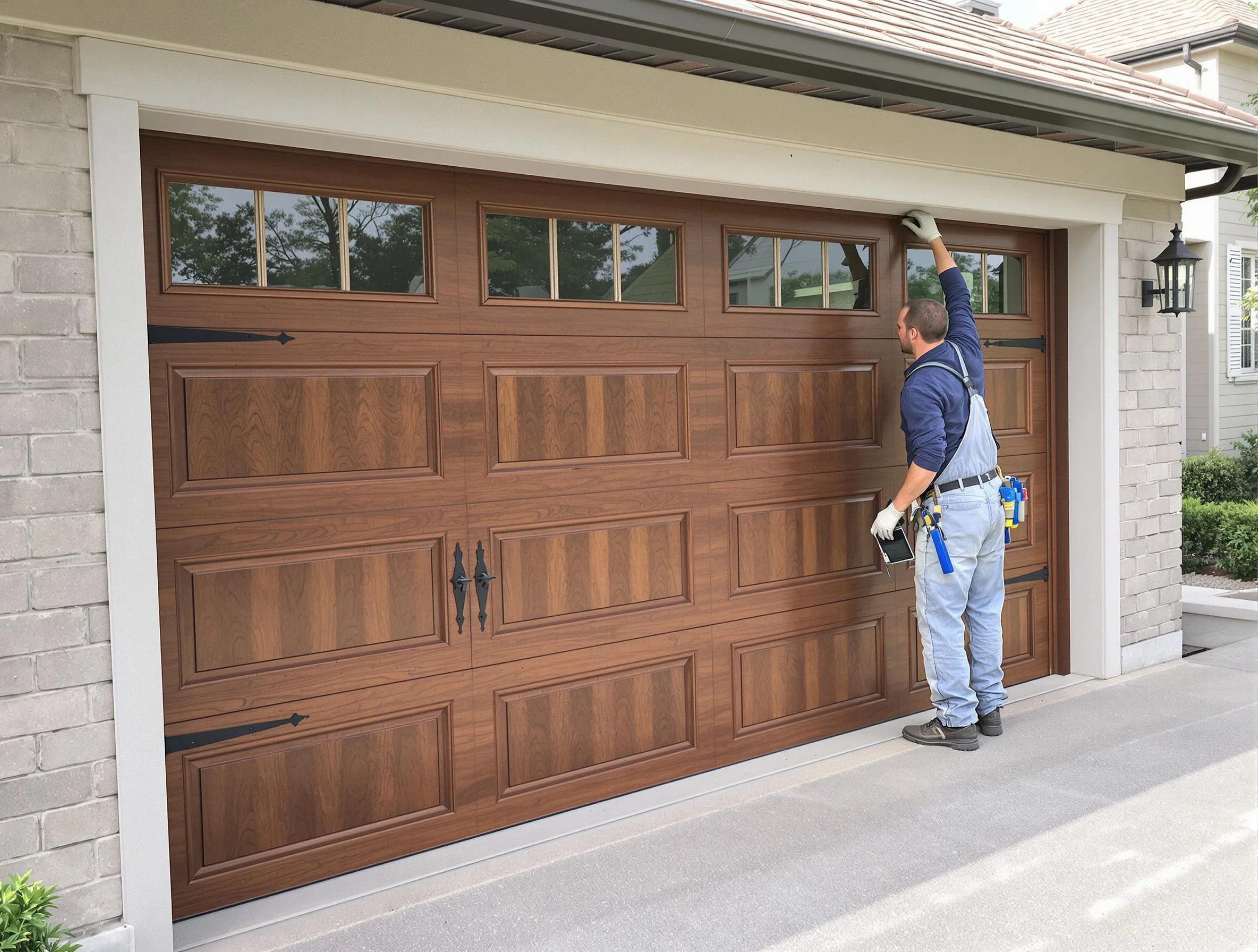 Custom garage door showcase by Chattahoochee Hills Garage Door Repair in Chattahoochee Hills